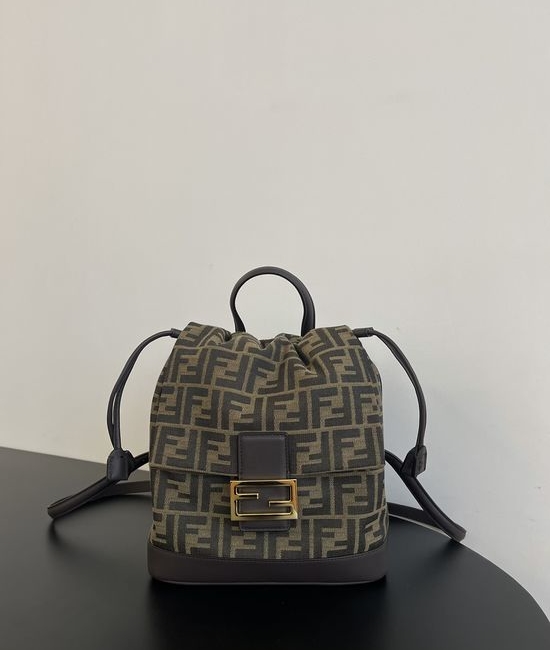 Fendi Monogram Canvas Drawstring Backpack 8355