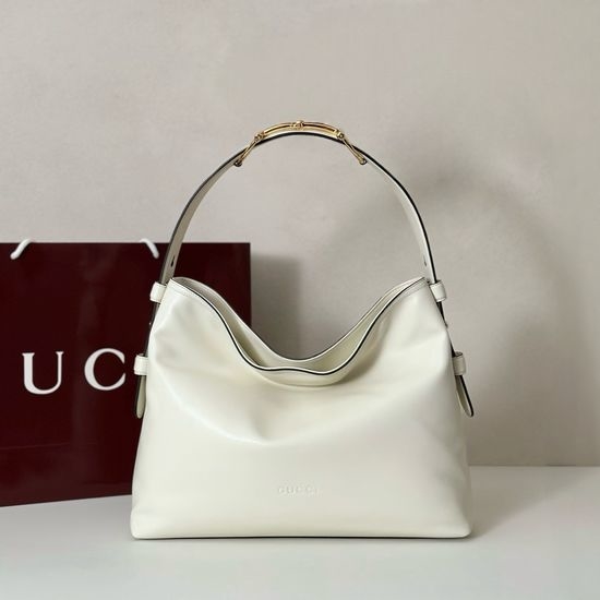 Gucci Large Bag Off-White Leather 850926