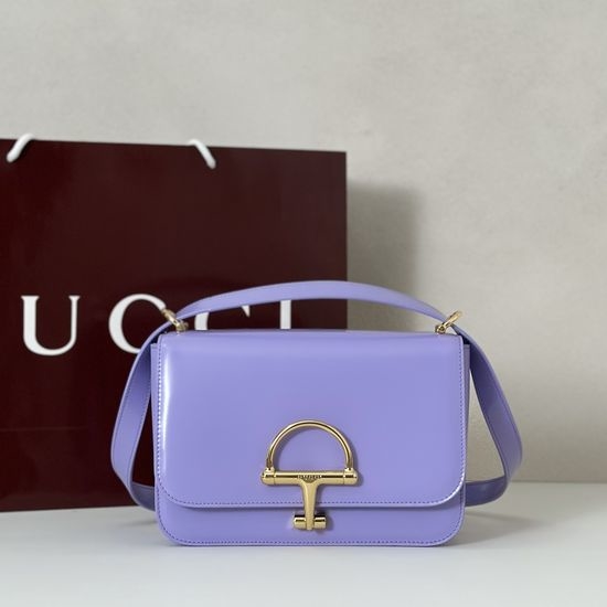 Gucci Light Purple Glossy Leather Bag 846705
