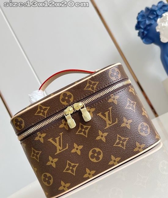 Louis Vuitton LV Nice Mini Toiletry Bag Monogram Canvas 13763