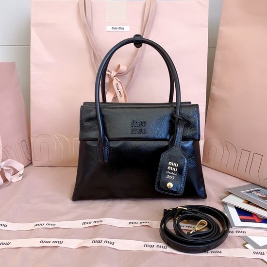 Miu Miu MiMisolitaire Structured Leather Bag 5BA303