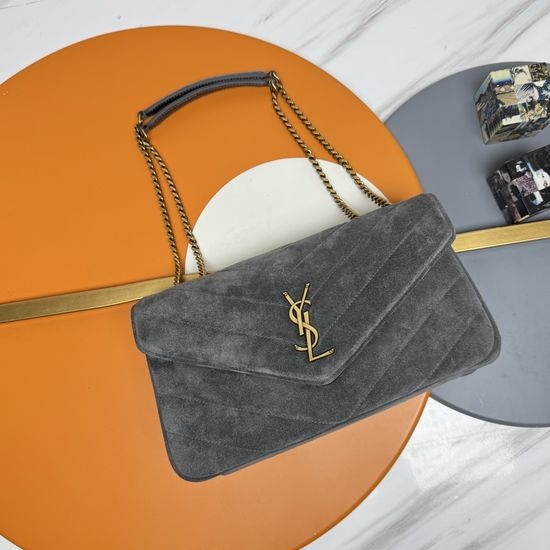 Yves Saint Laurent YSL LouLou Small Suede Chain Bag 801439