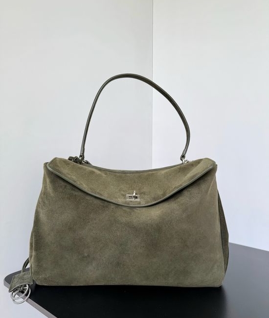Balenciaga Rodeo Large Suede Casual Tote Bag 789744