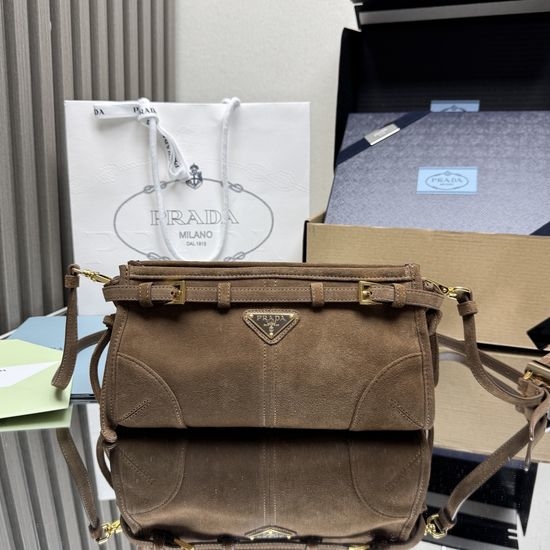 Prada Suede Crossbody Bag 1BH215