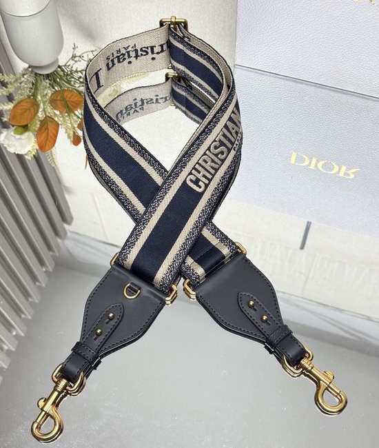 Christian Dior CD Letter Blue Adjustable Shoulder Strap 9929