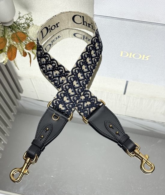 Christian Dior CD Blue D Wide Shoulder Strap 9933