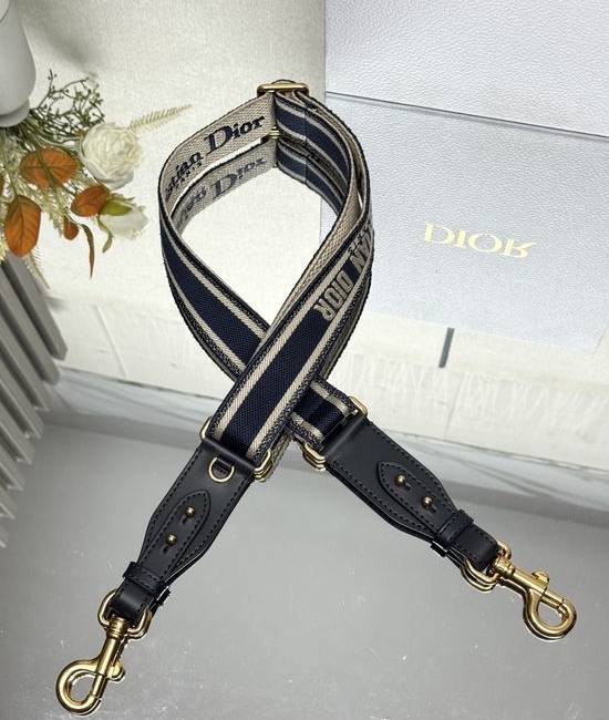 Christian Dior CD Embroidered Adjustable Shoulder Strap 9925