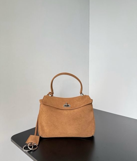Balenciaga Rodeo Mini Suede Brown Bag 795456
