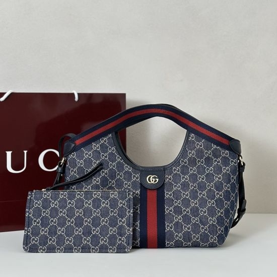 Gucci Blue Denim Handbag 860845