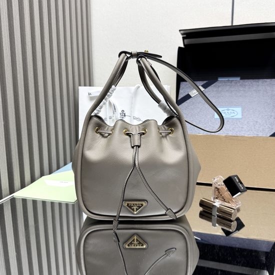 Prada Bucket Bag Cowhide Leather 1BE087