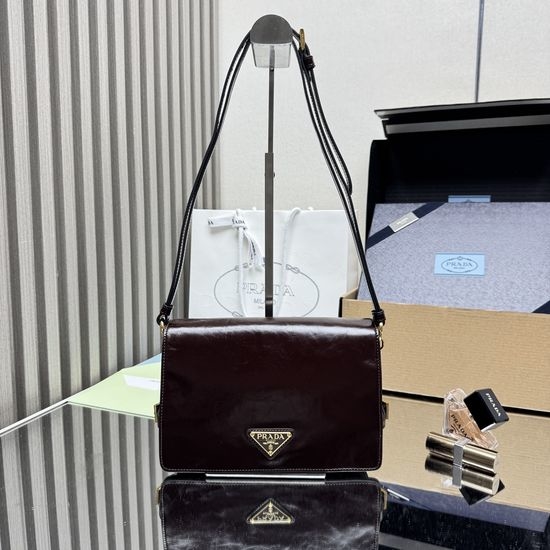 Prada Leather Messenger Bag 1BD082