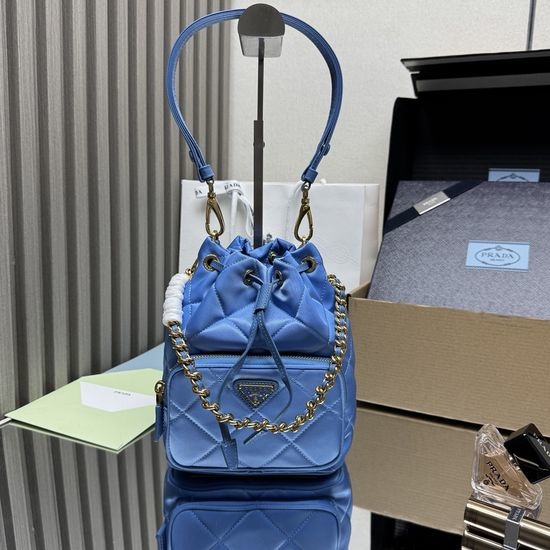 Prada Re-Nylon Quilted Bucket Bag 1BH038
