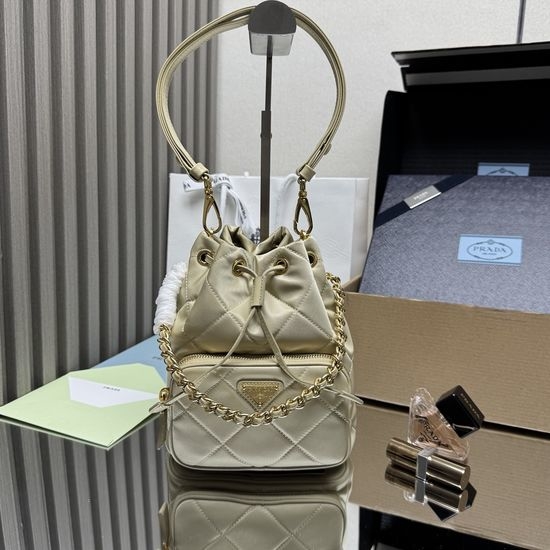 Prada Re-Nylon Quilted Bucket Bag 1BH038