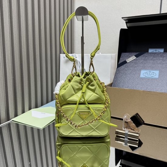 Prada Re-Nylon Quilted Bucket Bag 1BH038