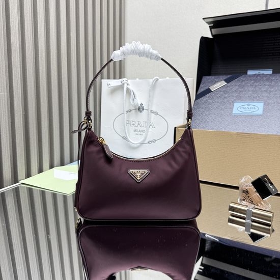 Prada Hobo Nylon Shoulder Bag 10735