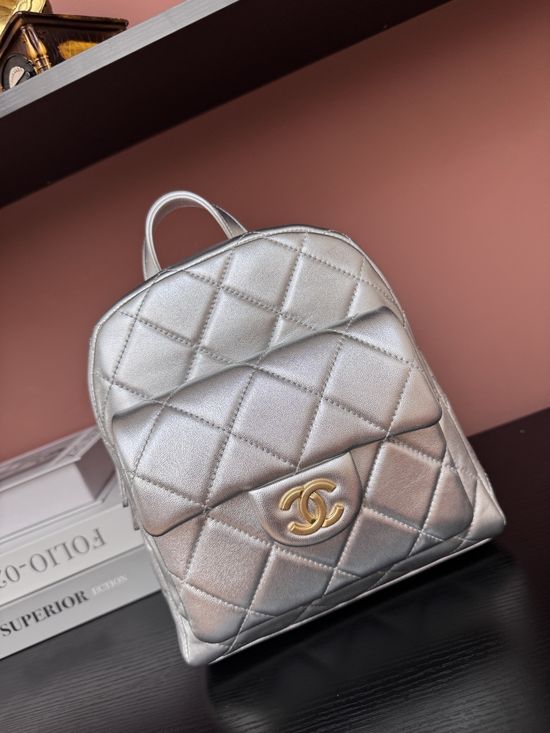 Chanel Grained Calfskin Adjustable Backpack AS5793