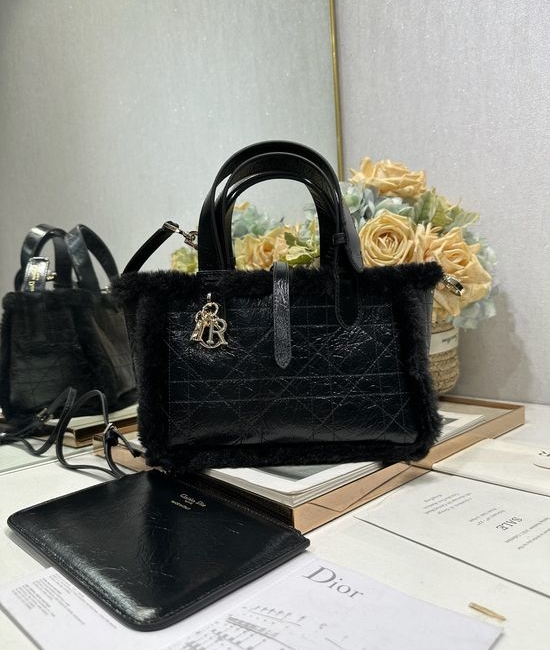 Christian Dior CD Toujours Handbag Leather 1188
