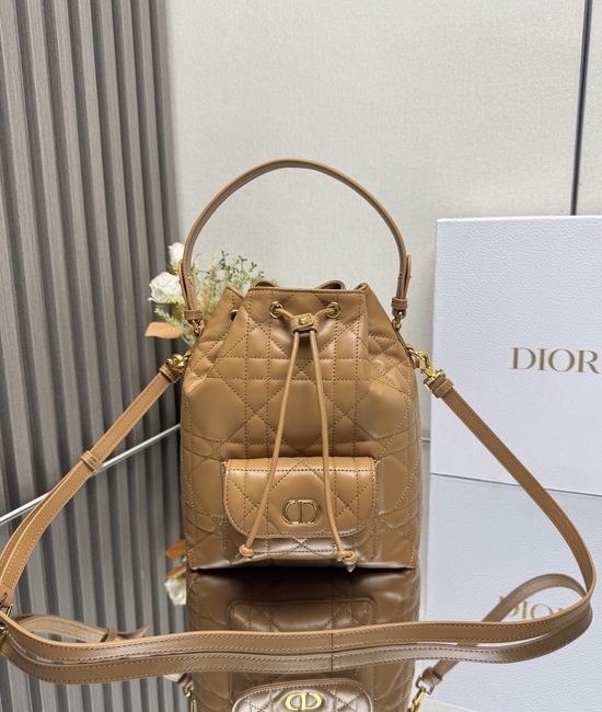 Christian Dior CD Caro Drawstring Bucket Bag M3372