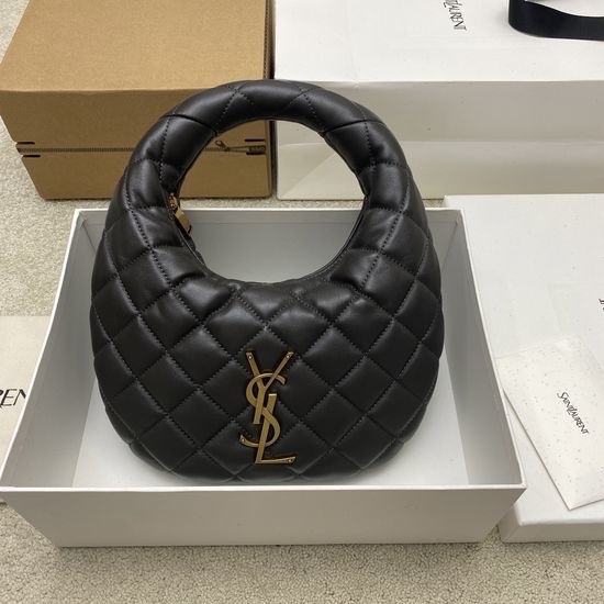 Yves Saint Laurent YSL ICARE Baby Nappa Leather Croissant Bag 851689