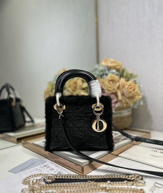 Christian Dior CD Lady Christian Dior CD Mini Suede Handbag 0505