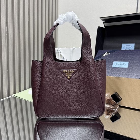 Prada Leather Tote Structured Handbag 1BG335