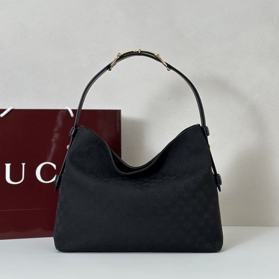 Gucci Handbag Black Canvas 850926