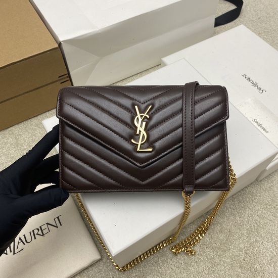 Yves Saint Laurent YSL Envelope WOC Bag Original Leather 441974
