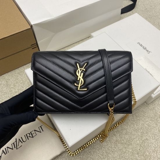 Yves Saint Laurent YSL WOC Small Sheepskin Envelope Bag 441974