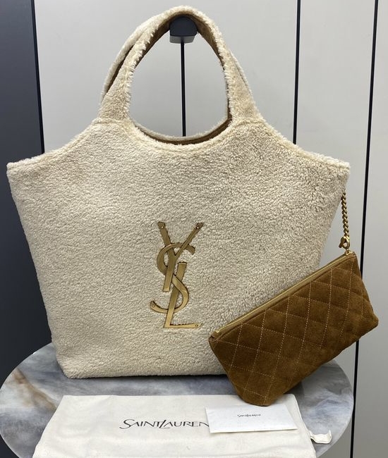 Yves Saint Laurent YSL ICARE Lambskin Tote Bag 698651