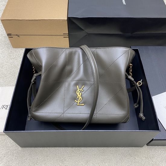 Yves Saint Laurent YSL Jamie Tote Bag Green Sheepskin 862712
