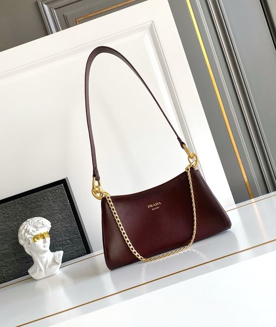 Prada Chain Double Strap Handbag Elegant 7812