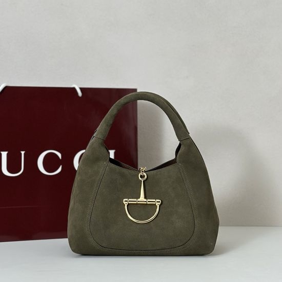 Gucci Green Velvet Large Shoulder Bag 837467