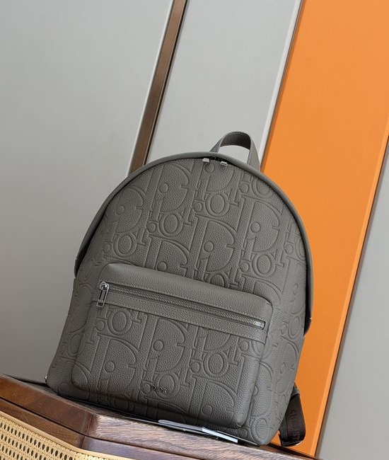 Christian Dior CD Rider Leather Embossed Backpack 93328