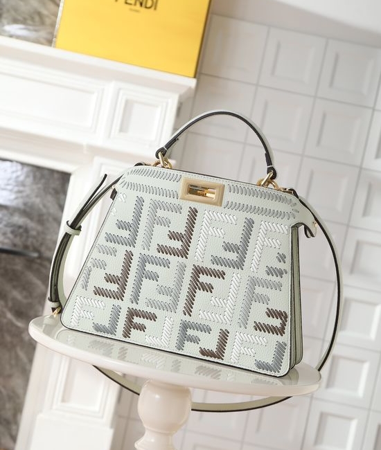 Fendi Peekaboo ISeeU Petite Leather Handbag 1143