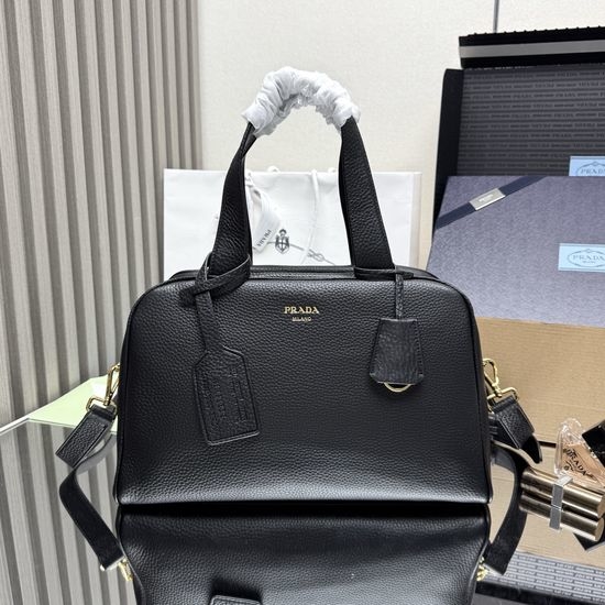 Prada 1BB148 Soft Contour Top Handle Leather Bag 14456