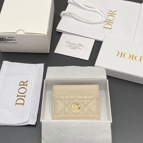 Christian Dior CD Caro Freesia Card Holder S5130