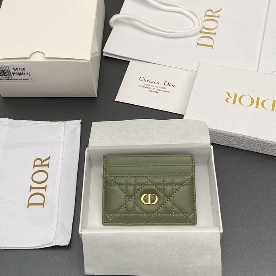 Christian Dior CD Caro Freesia Card Holder S5130
