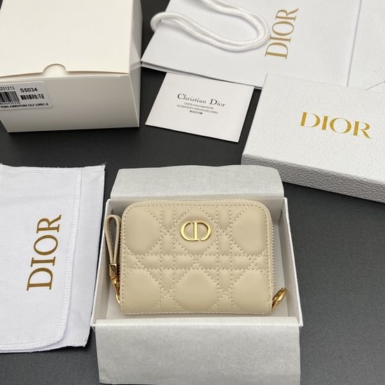 Christian Dior CD Jolie Glycine Small Zipper Bag S5034