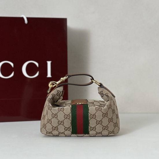 Gucci Handbag Premium Quality Apricot Fabric 861775