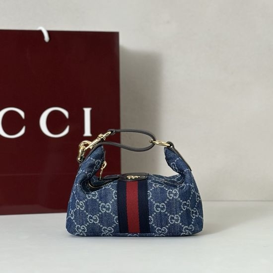 Gucci Large Bag Original Leather Denim Blue 861775