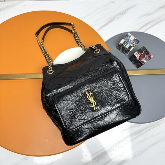 Yves Saint Laurent YSL Shopping Bag Vintage Crinkled Leather 862295