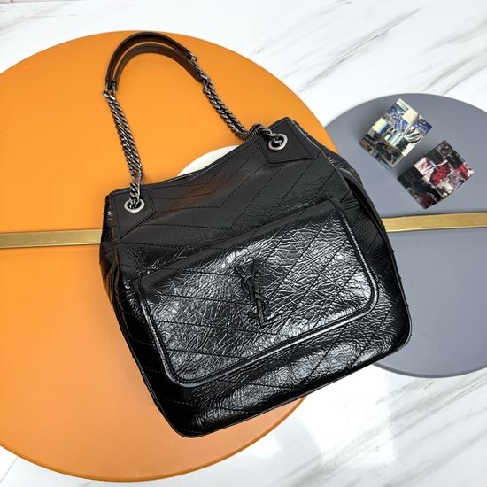 Yves Saint Laurent YSL Niki Leather Shopping Tote 862295
