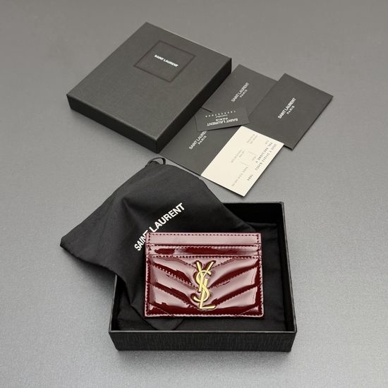 Yves Saint Laurent YSL Matelasse Leather Card Holder 423291