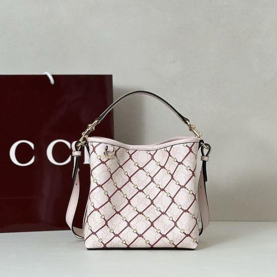Gucci Classic Leather Handbag New Pink 815118
