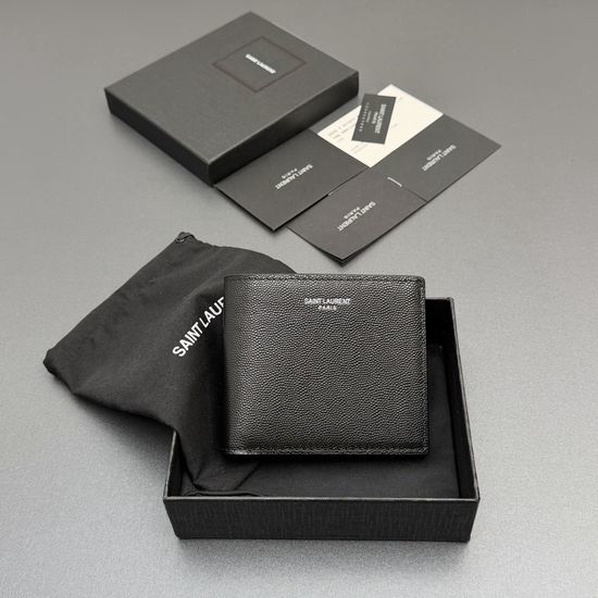 Yves Saint Laurent YSL Grain Leather Wallet 534638