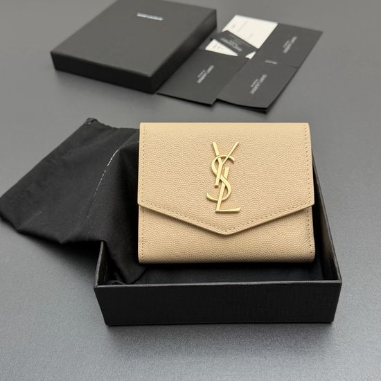 Yves Saint Laurent YSL Matelasse Leather Zip Wallet 582296