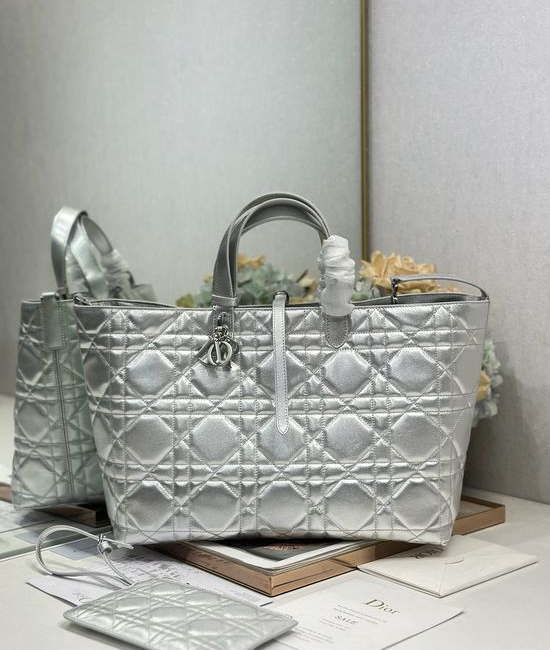 Christian Dior CD Christian Dior CDToujours Cannage Large Handbag 1188