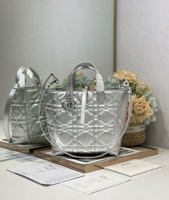 Christian Dior CD Toujours Cannage Calfskin Handbag 2836