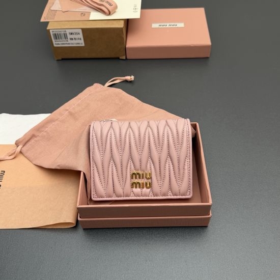 Miu Miu Matelasse Lambskin Small Wallet 5MV204