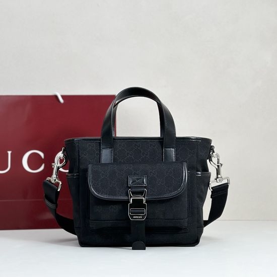 Gucci Canvas Leather Shoulder Bag 854743